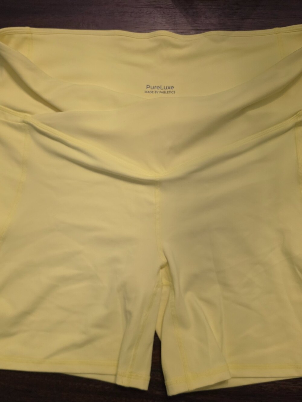 Fabletics Women's Yellow PureLuxe Performance Shorts